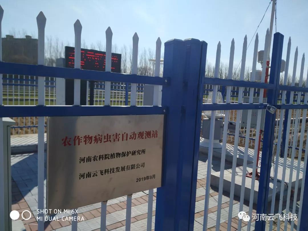 云飛科技在農(nóng)科院示范基地建設(shè)的病蟲(chóng)害觀測(cè)站
